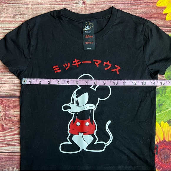 Disney Mickey Japan Cropped Shirt S - Picture 5 of 6